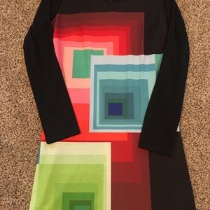 Desigual Ymanga Bodycon Geometric Print Dress